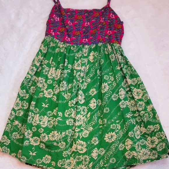 Natural Life Floral Pink and Green Sundress w/ Pockets & Adjustable Straps.Small - Picture 1 of 7